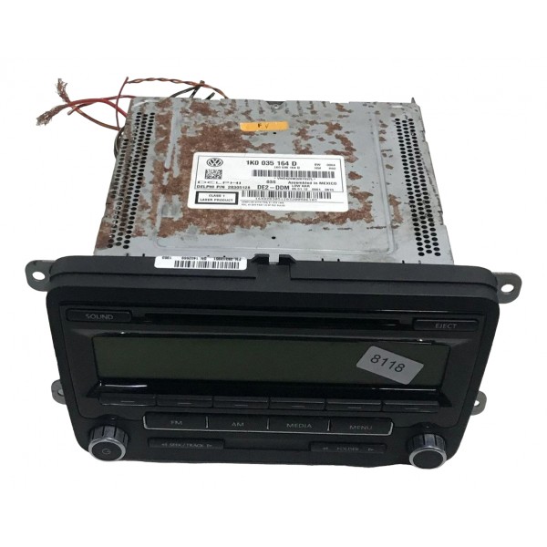 Rádio Som Vw Jetta 2011 2012 2013 2014 Peça Original Carro