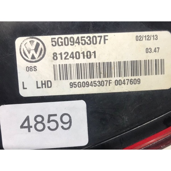 Lanterna Tampa Traseira Lado Esquerdo Vw Golf Tsi 2013 2018