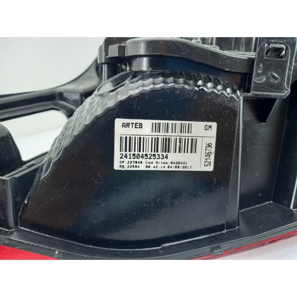 Lanterna Traseira Esquerda Gm Onix Joy 13/19 C/soquete Esquerdo/motorista