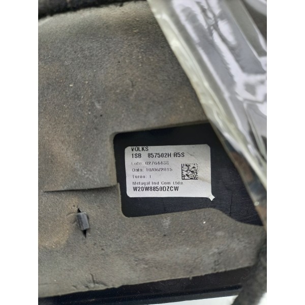 Retrovisor Elétrico Seta Prata Volkswagen Up Cross 2016