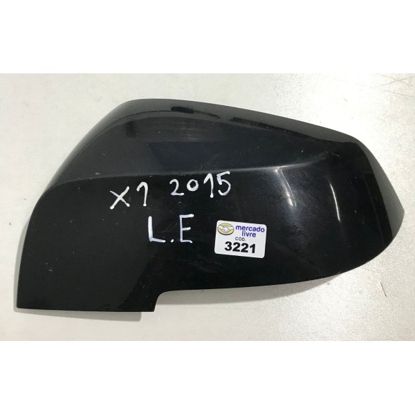 Capa Esquerda Retrovisor Bmw X1 2015 Preto