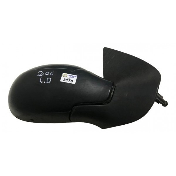Retrovisor Lado Direito Sem Espelho Peugeot 206