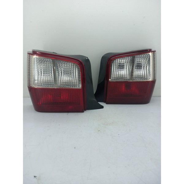 Par Lanterna Traseira Uno Fire 2004/2013 Bicolor