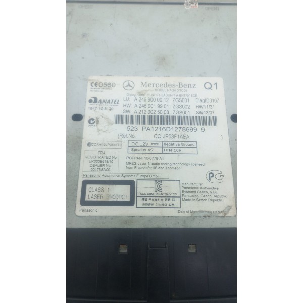 Rádio Mercedes Gla 200 2015 A 2019