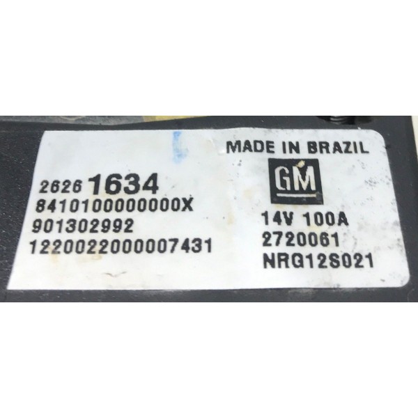 Alternador Gm Onix 1.0 3 Cilindros 2019 2020 2021 Original