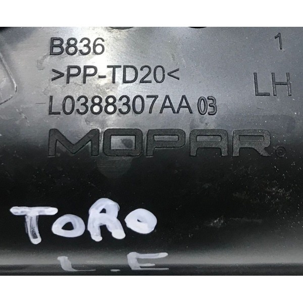 Acabamento Banco Trilho Esquerdo Fiat Toro 17/20 Preto