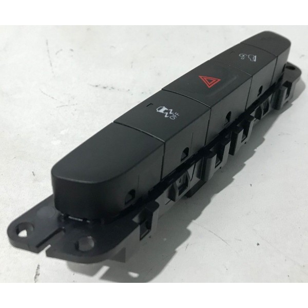 Botão Alerta Painel Fiat Toro Cod 1002303110 - Preto