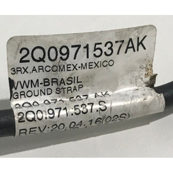 Cabo Terra Motor Nivus Original Vw - 2q0971537ak