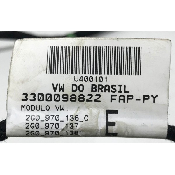 Chicote Da Porta Traseira Esquerda Volkswagen Nivus 20-23