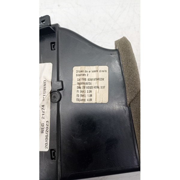 Difusor De Ar Dir Novo Polo 2017 A 2020