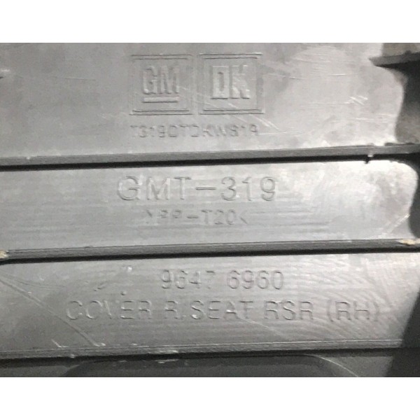 Acabamento Trilho Banco Lado Direito Captiva Gm 2008 A 2015 Preto