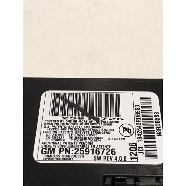 Sensor Modulo Gps Chevrolet Captiva 2.4 4cc 25916726