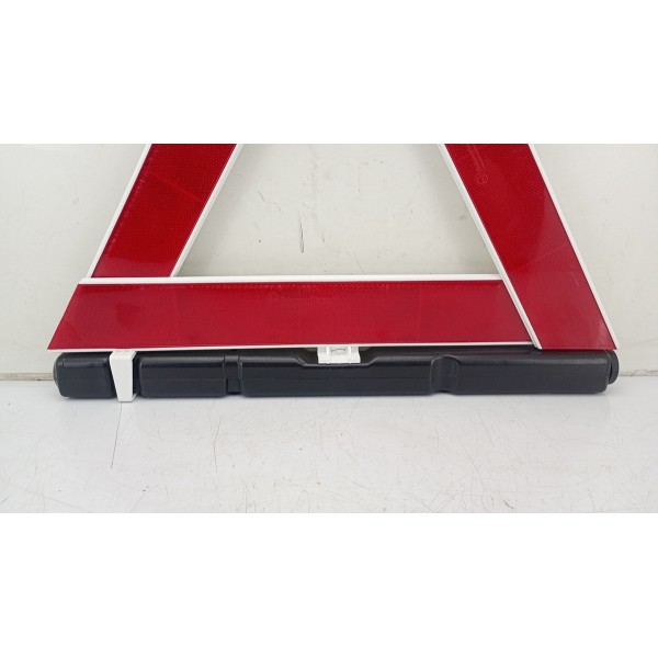 Triangulo Segurança Auto Carro Universal Base Pesada