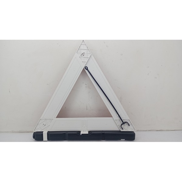 Triangulo Segurança Auto Carro Universal Base Pesada