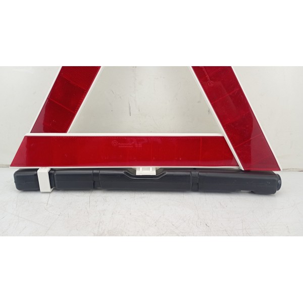 Triangulo Segurança Auto Carro Universal Base Pesada