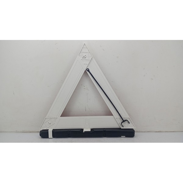 Triangulo Segurança Auto Carro Universal Base Pesada