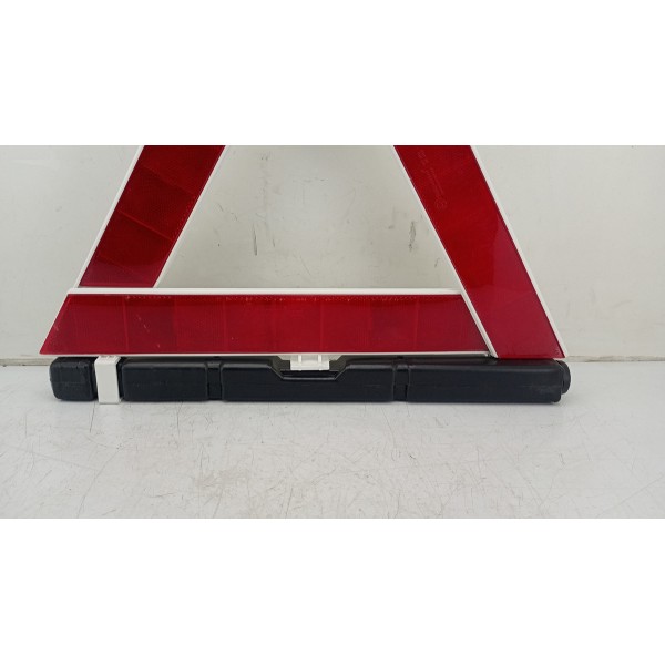 Triangulo Segurança Auto Carro Universal Base Pesada