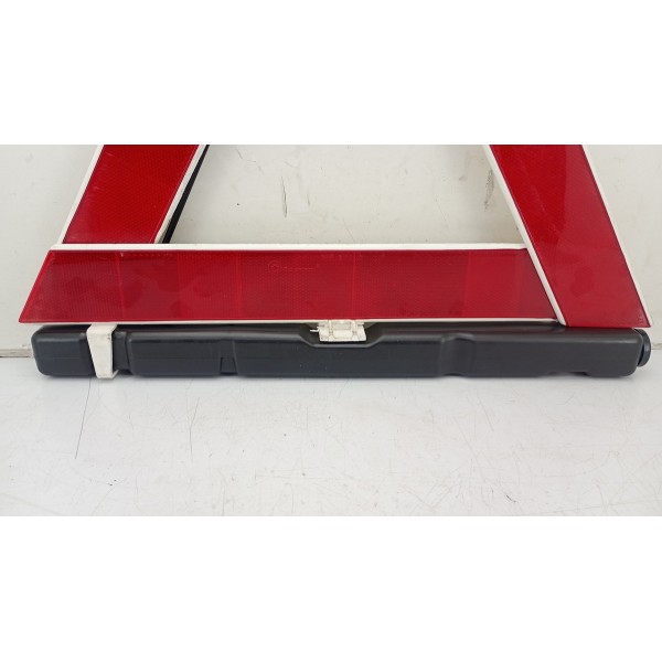 Triangulo Segurança Auto Carro Universal Base Pesada