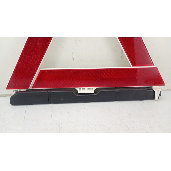 Triangulo Segurança Auto Carro Universal Base Pesada