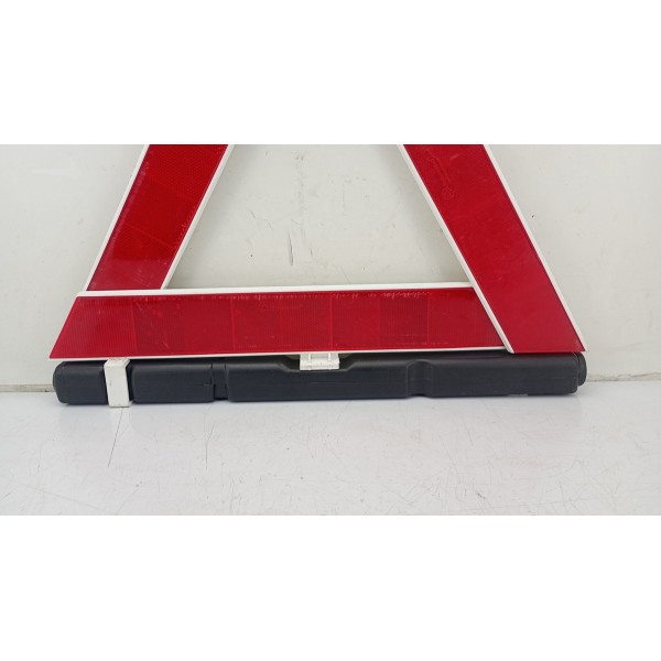 Triangulo Segurança Auto Carro Universal Base Pesada