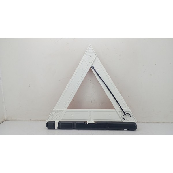 Triangulo Segurança Auto Carro Universal Base Pesada