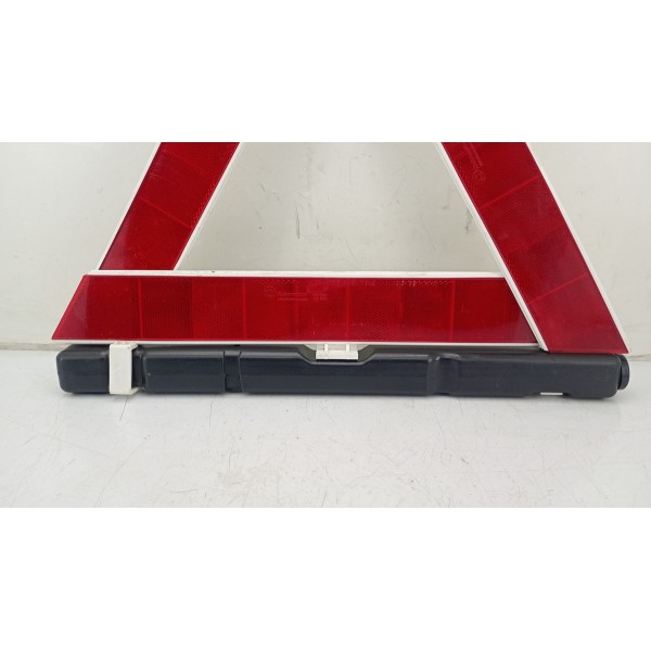 Triangulo Segurança Auto Carro Universal Base Pesada