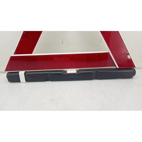 Triangulo Segurança Auto Carro Universal Base Pesada