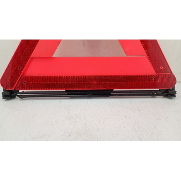 Triangulo Segurança Auto Carro Universal Base Pesada