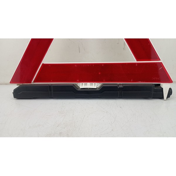 Triangulo Segurança Auto Carro Universal Base Pesada