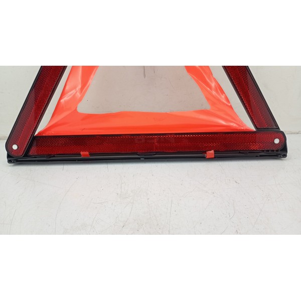 Triangulo Segurança Auto Carro Universal Base Pesada