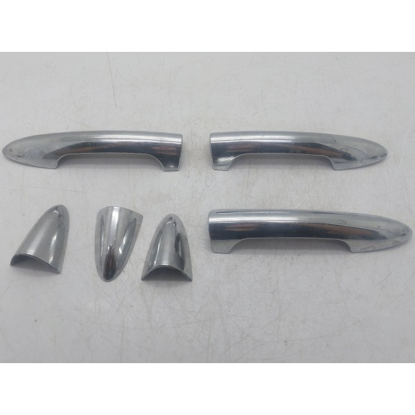 Aplique Maçaneta Hb20 13/17 Kit 2 Direta 1 Esquerda Cromado