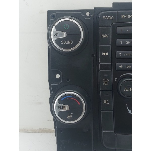 Painel Comando Central Ar Radio Volvo Xc60 2009 2010 A 2013
