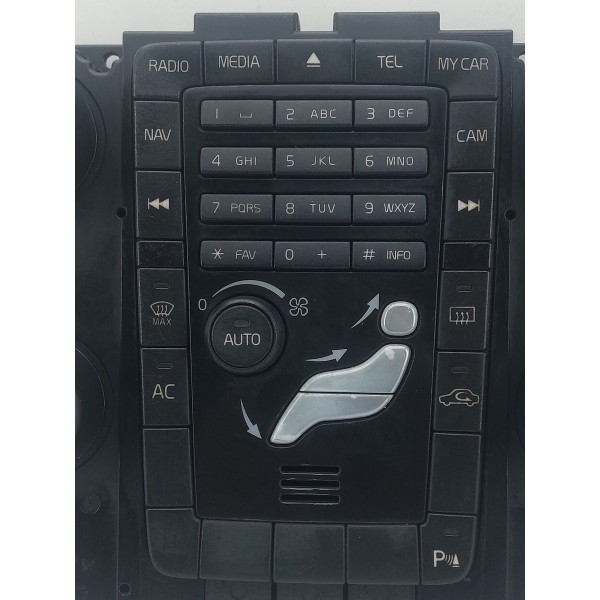 Painel Comando Central Ar Radio Volvo Xc60 2009 2010 A 2013