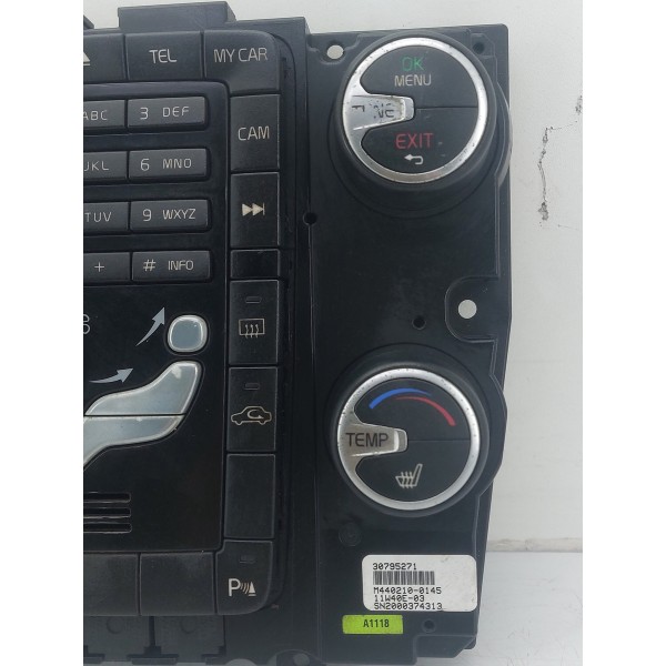 Painel Comando Central Ar Radio Volvo Xc60 2009 2010 A 2013