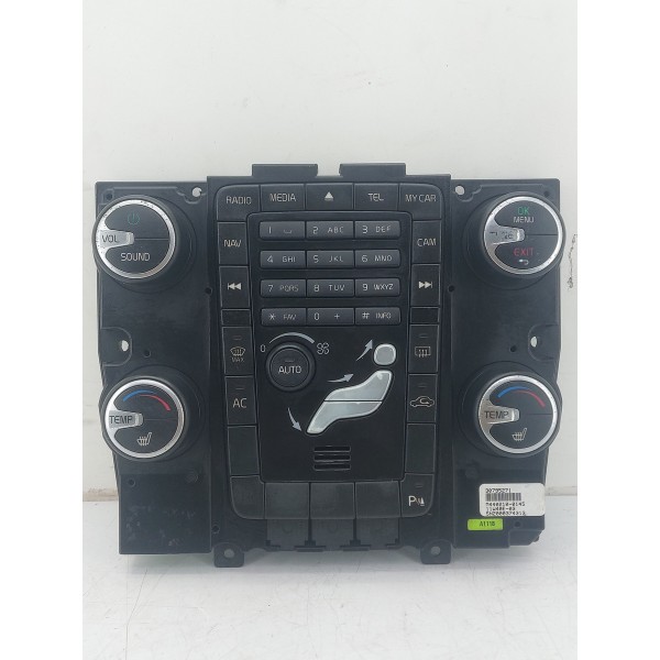 Painel Comando Central Ar Radio Volvo Xc60 2009 2010 A 2013