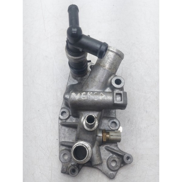 Carcaça Flange Agua Motor Versa March 1.6 2012 2013 A 2016