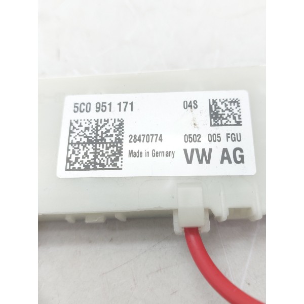 Modulo Lanterna Teto Solar Original V6 Vw Amarok 2023