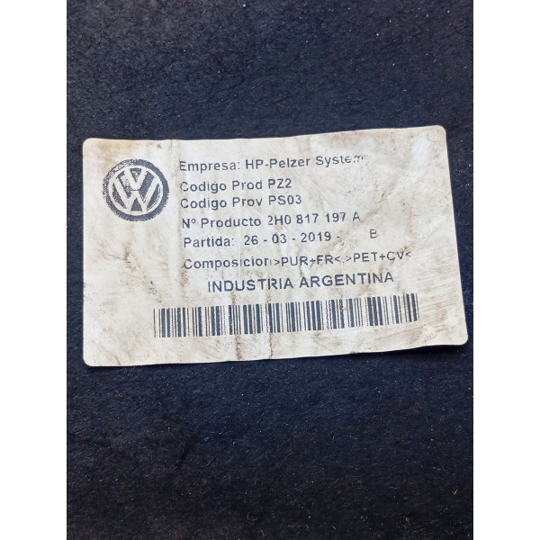 Forro Corta Fogo Cofre Motor Amarok V6 2010 A 2017