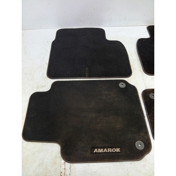 Kit Tapete/carpete Borracha Preto Amarok V6 13/23