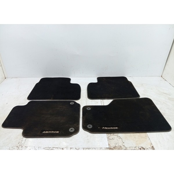 Kit Tapete/carpete Borracha Preto Amarok V6 13/23
