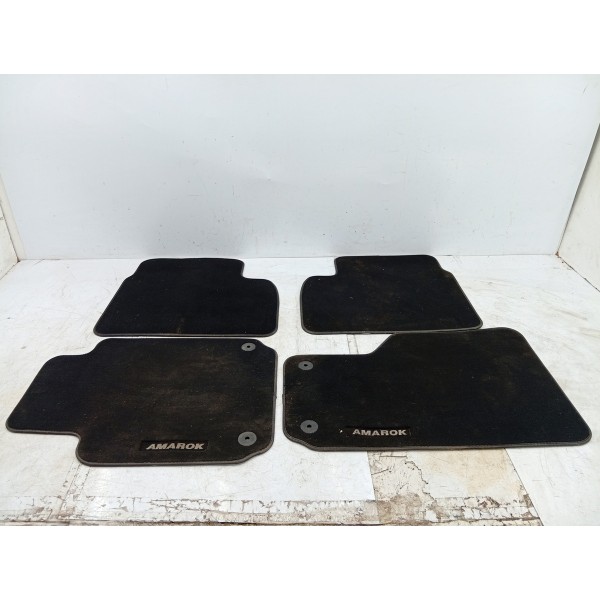 Kit Tapete/carpete Borracha Preto Amarok V6 13/23