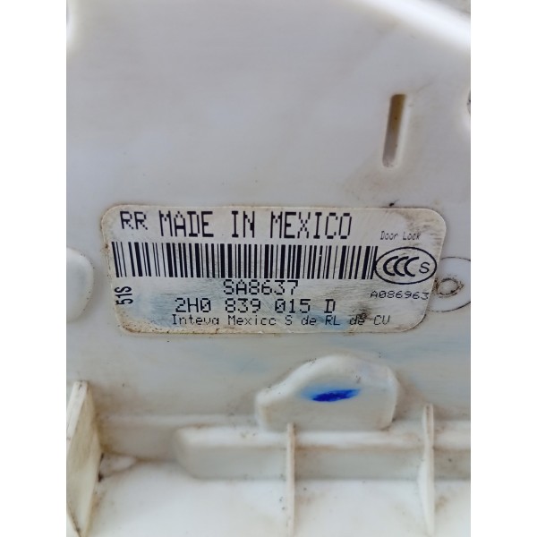 Fechadura Traseira Esquerda Amarok V6 2017 A 2021