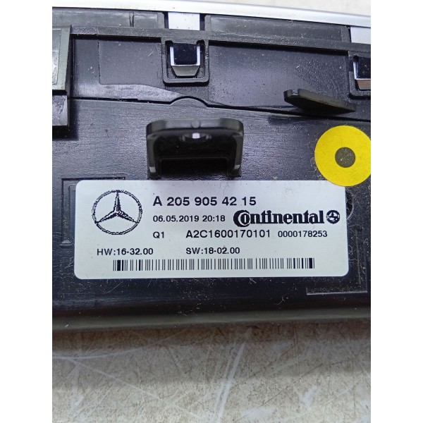 Comando Do Ar Condicionado Mercedes C180 2015 A 2019