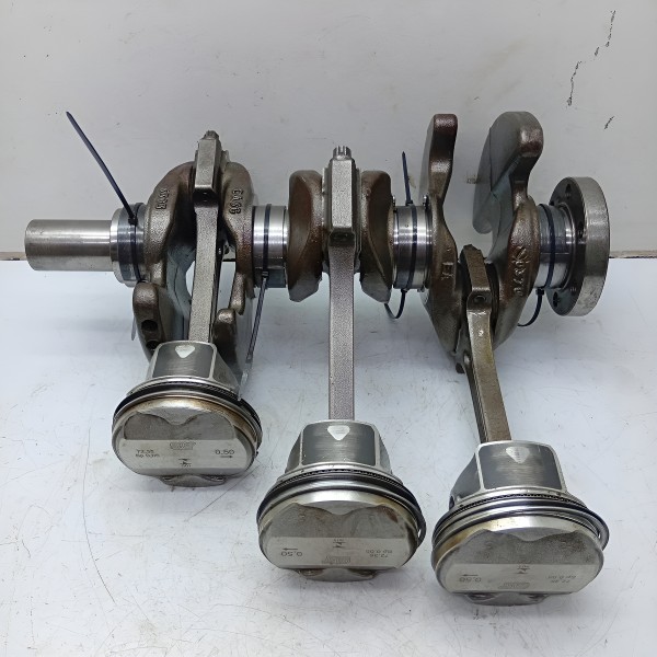 Virabrequim Completo Ford Ka Pistão/vira 0.50 Com Bronzinas