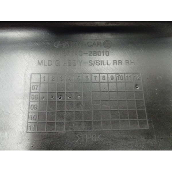 Moldura Lateral Lado Direito Hyundai Santa Fe 2008 A 2009