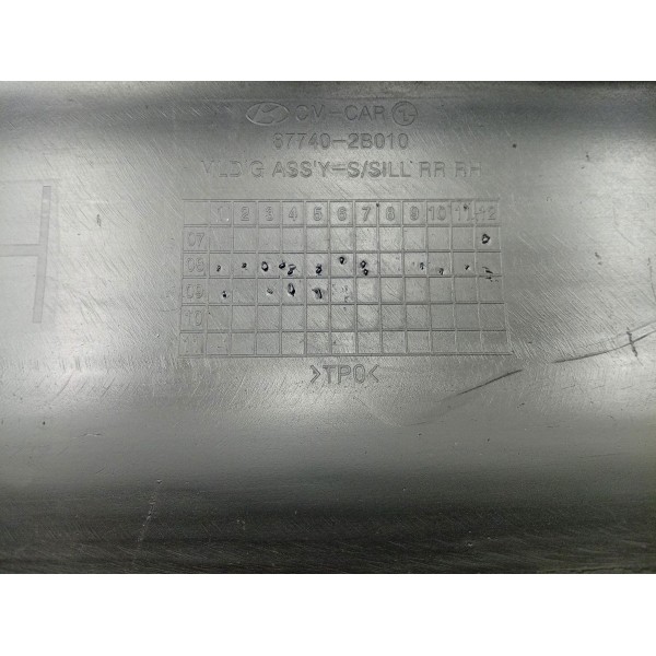 Moldura Lateral Lado Direito Hyundai Santa Fe 2008 A 2009