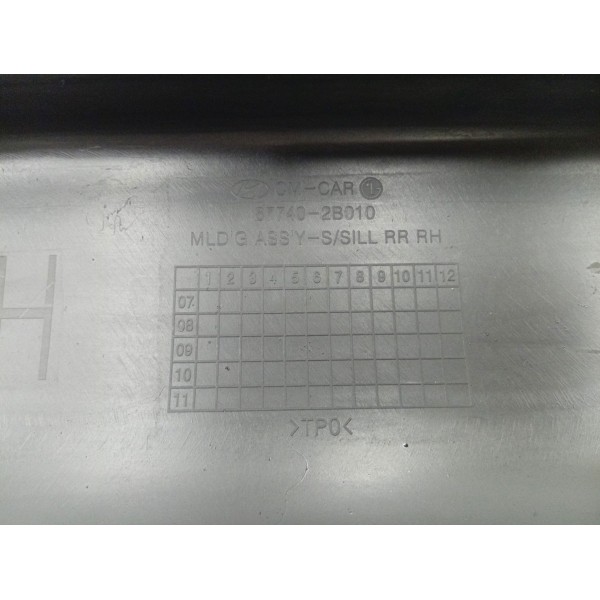 Moldura Lateral Lado Esquerdo Hyundai  Santa Fe 2008 A 2009