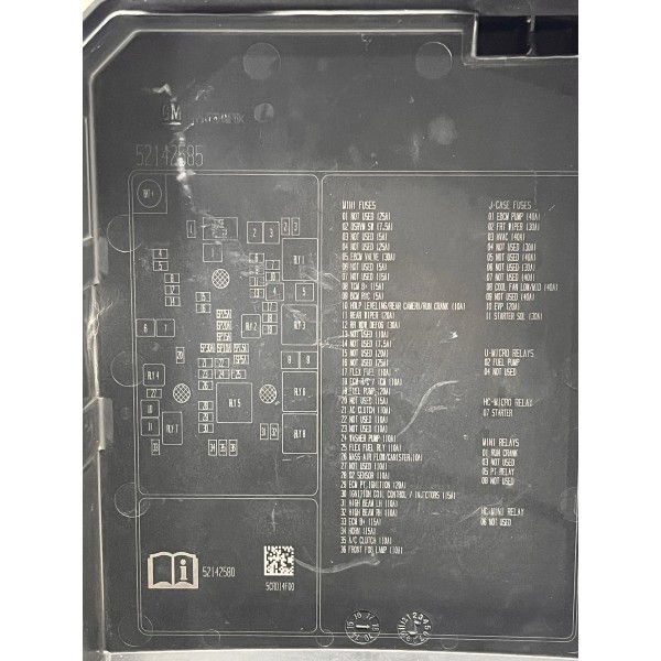 Tampa Caixa De Fusível Gm Onix 2013 A 2019