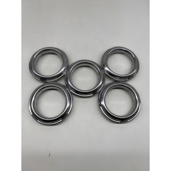 Kit Cm 5 Molduras Difusor Ar Cromado Citroen C3 2012 A 2013