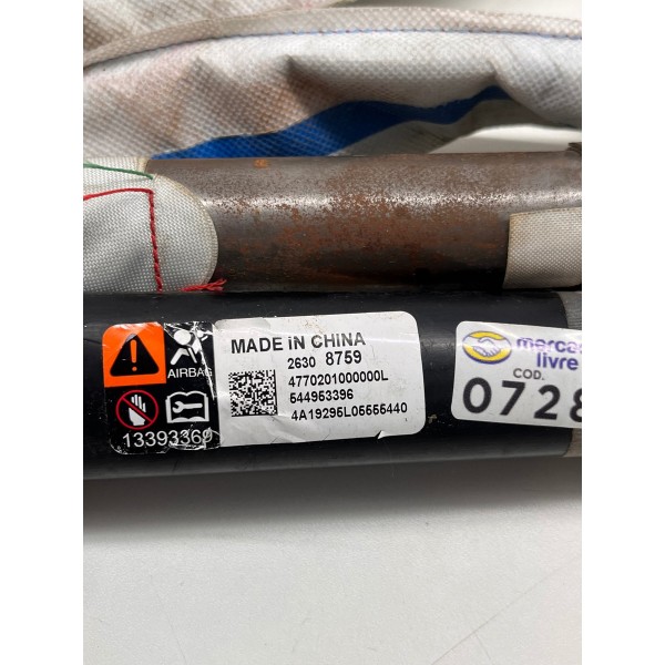 Cortina Airbag Esq Chevrolet Onix 2020 A 2024